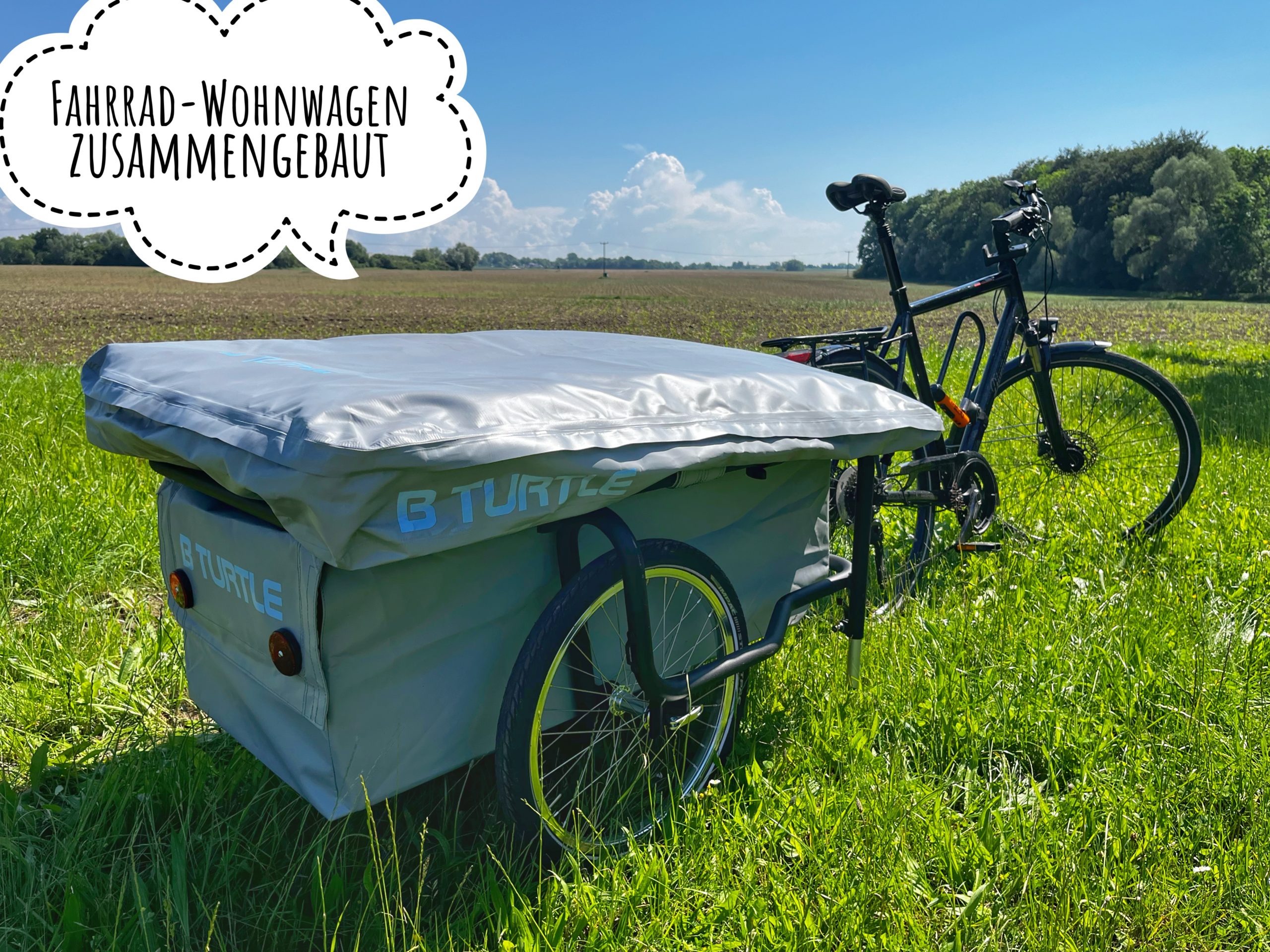 Fahrradwohnwagen tiny-camping.de
